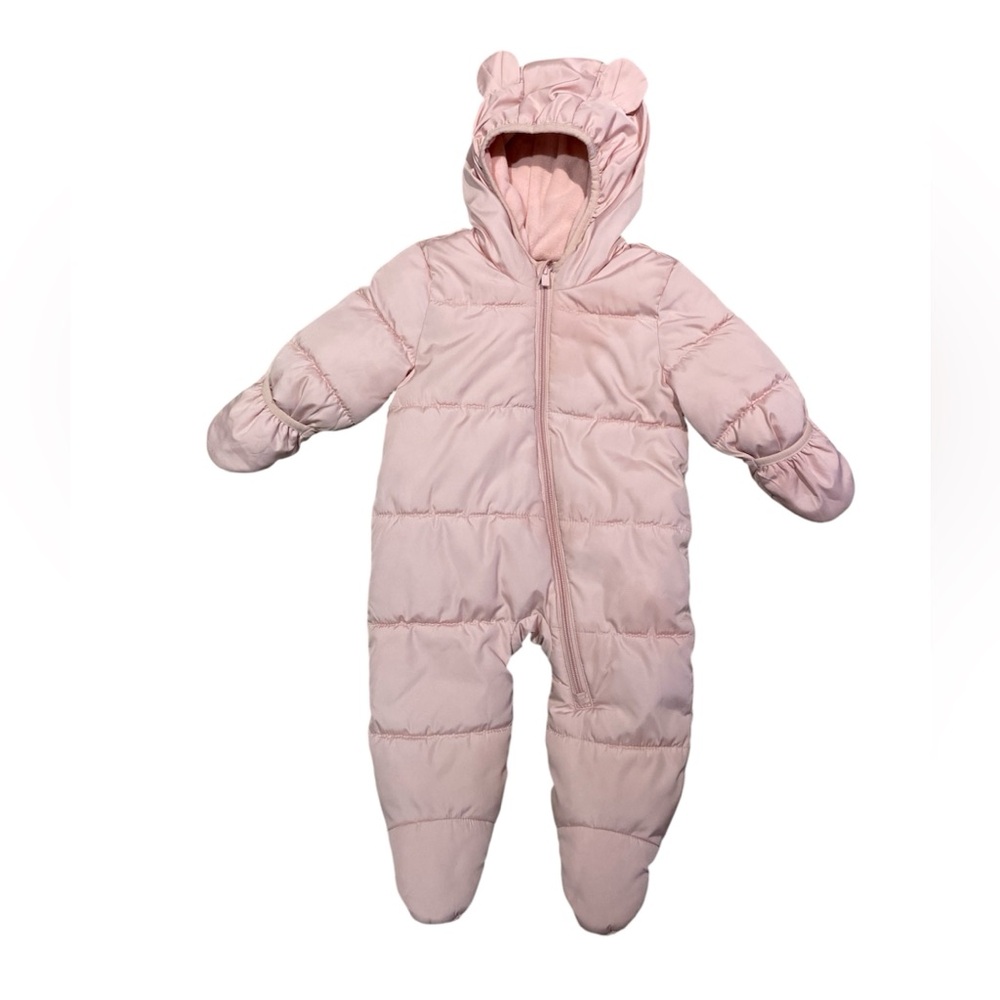 Old Navy Pink Kids Puffer Snowsuit Bunting